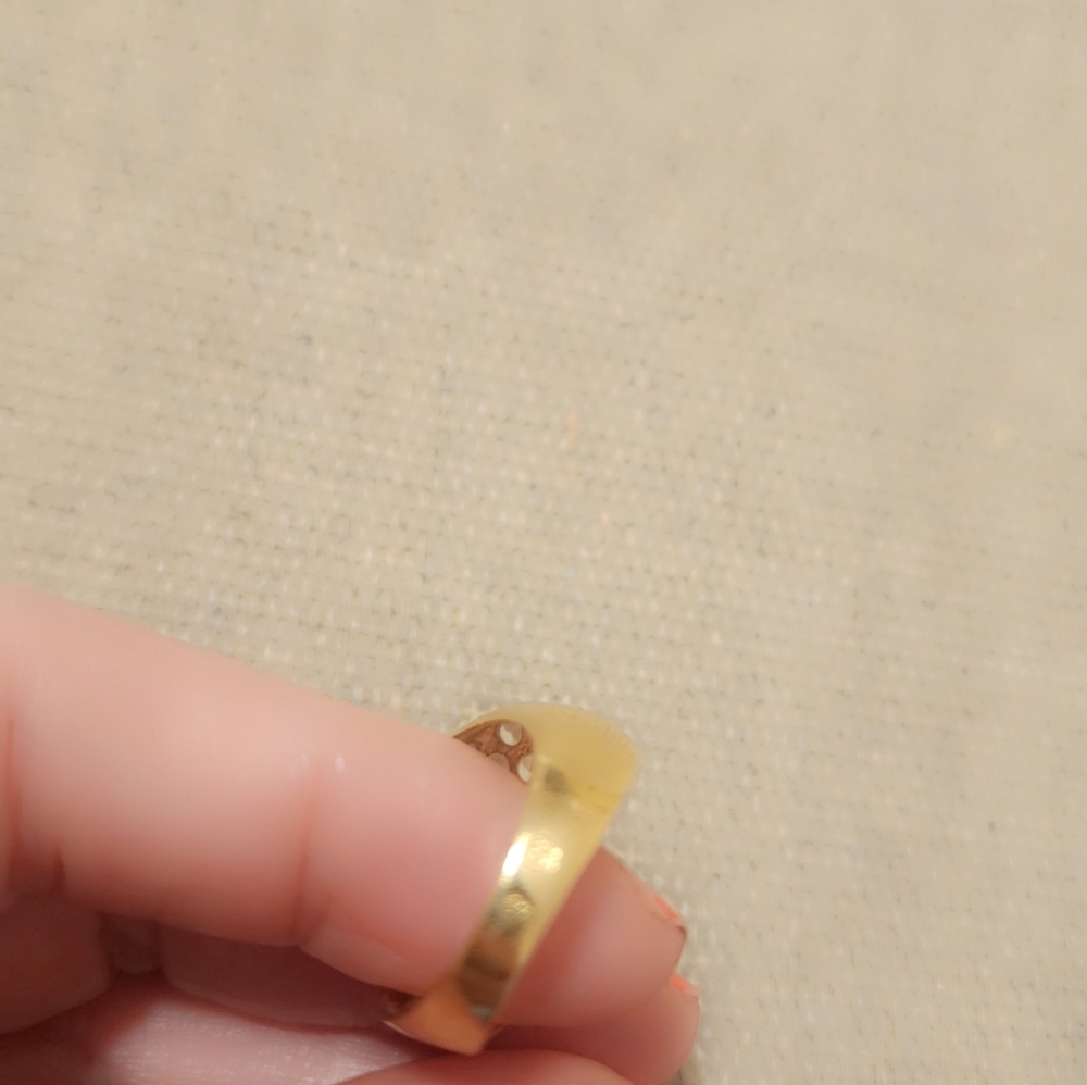 Two Tones,Gold Ring - image 2